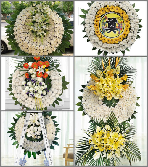 山西晋中介休市绵山镇董家庄村花圈速递